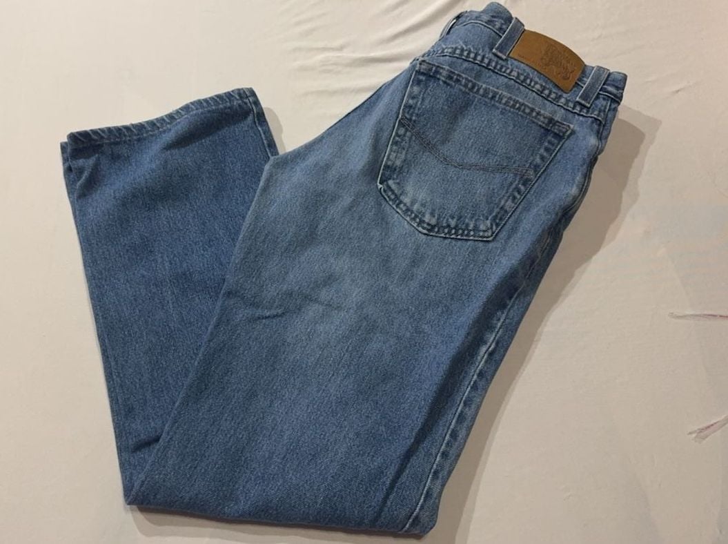 B#161 Texas Jeans Men's Blue Denim Straight Leg Jeans Size 34x34